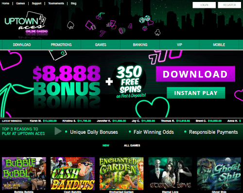 Uptown Aces Homepage