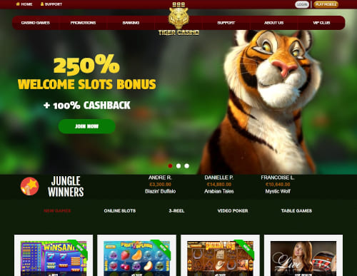 888 tiger Casino Bonuses