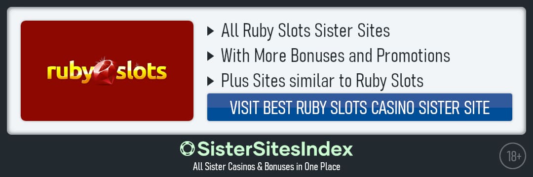 Ruby Slots sister sites