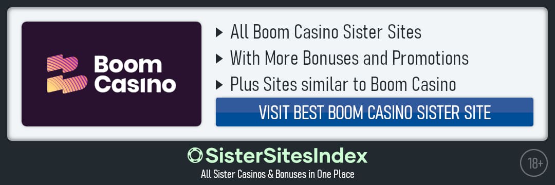 Boom Casino sister sites