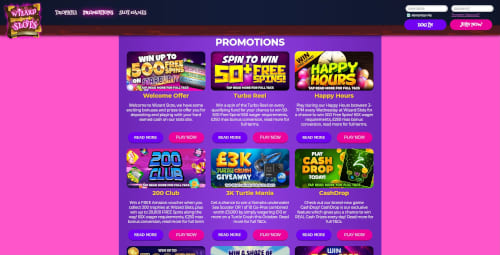 Wizard Slots Promotions