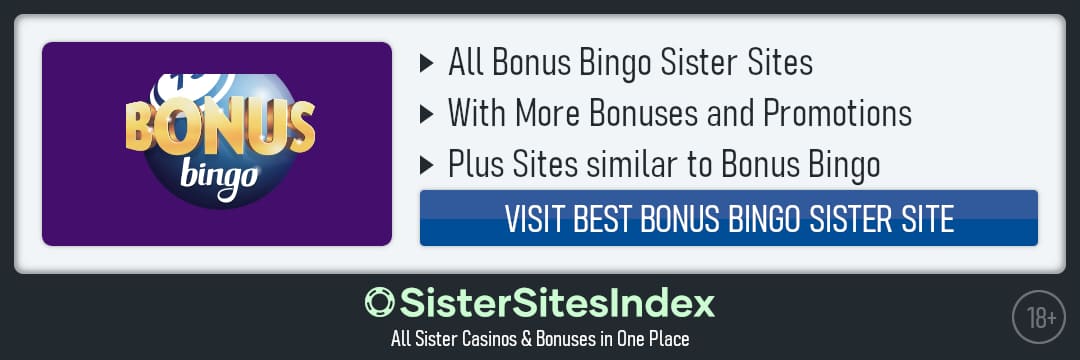 Bonus Bingo sister sites