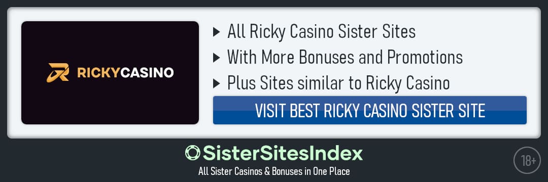 Ricky Casino sister sites