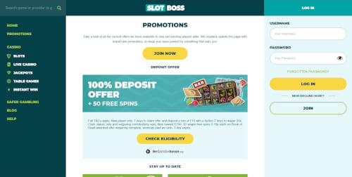 Slot Boss Promotions