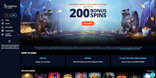 Griffon Casino Bonus