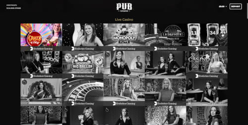 Pub Casino Live Casino