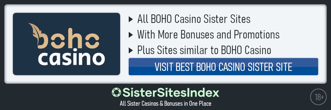 BOHO Casino sister sites