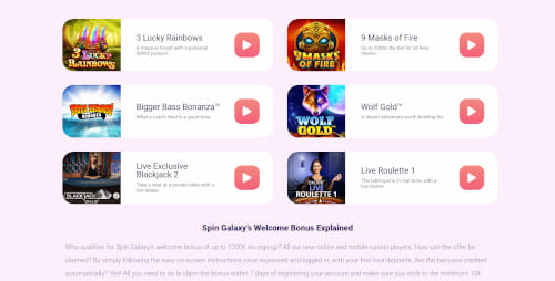 Spin Galaxy Games