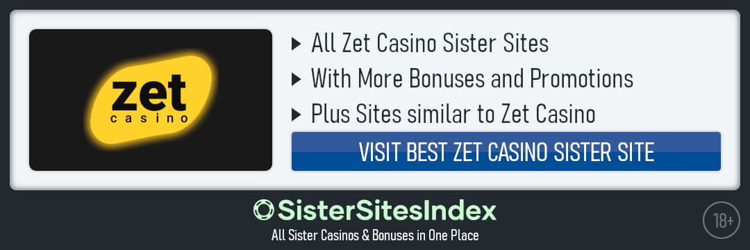 Zet Casino sister sites