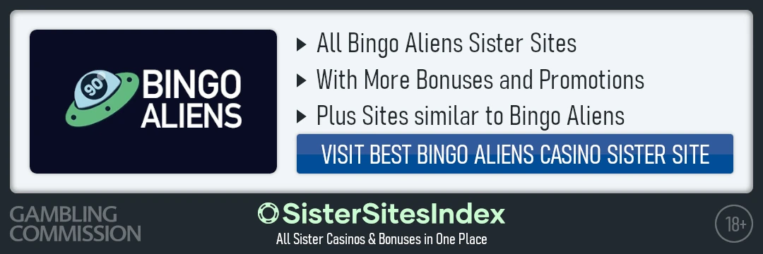 Bingo Aliens sister sites
