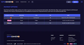 Spin Dinero Payments