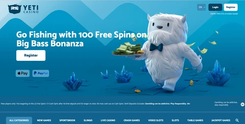 Yeti Casino Welcome Offer