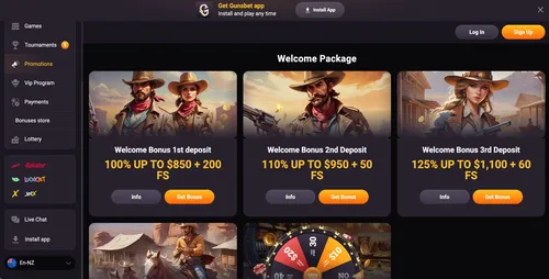 Gunsbet Welcome Pack
