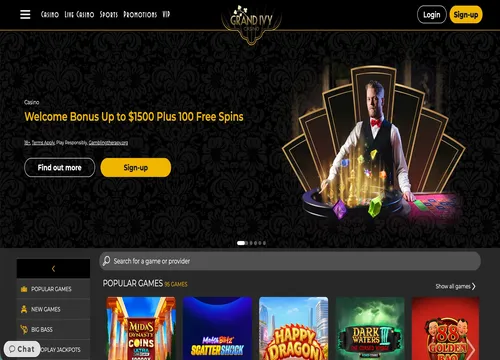 GrandIvy Casino Welcome Offer