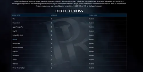 Platinum Reels Welcome Bonus