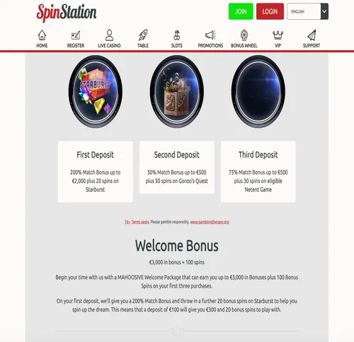 SpinStation Welcome Offer