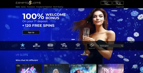 Crypto Slots Homepage