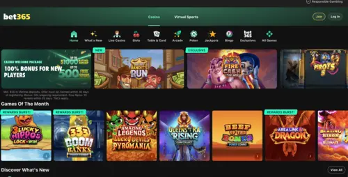 Bet365 Homepage